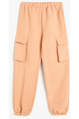 Koton Jogger Kargo Pantolon Beli Lastikli Cepli Pembe 4skg40022aw Gül