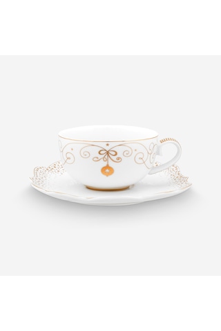 Beyaz Porselen Çay Fincanı 225 Ml