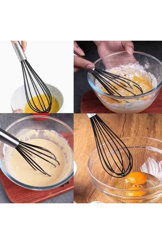 Silikon Çırpıcı - 25 Cm Çok Renkli
