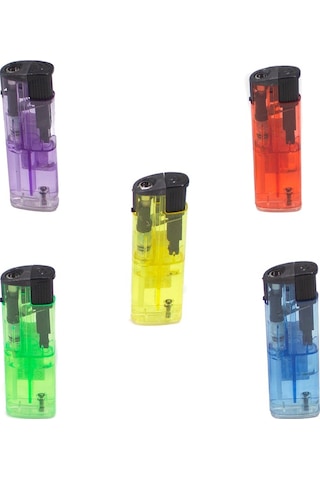 Mixoyuncak Çakmak  Turbo 2000 Rüzgarda Sönmeyen Şeffaf Çakmak 50'Li