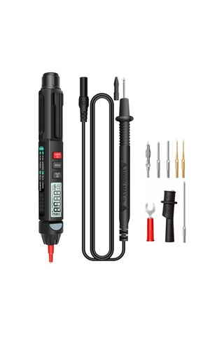 Agoodshop A3007 6000 Sayım Dijital Kalem Multimetre - Siyah