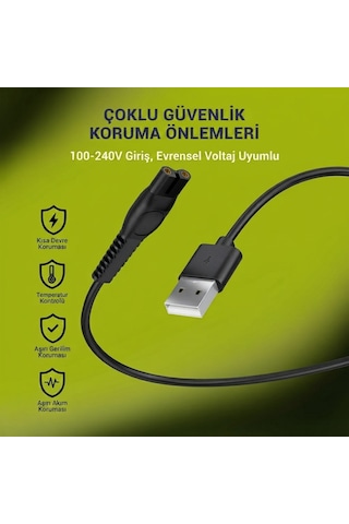 Philips Mg9532 Multigroom 16'sı 1 Arada 5v Usb Şarj Kablosu