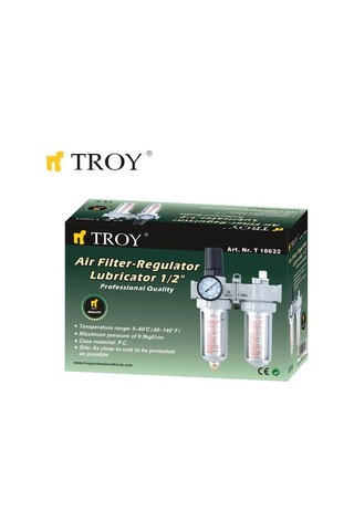 Troy 18622 Şartlandırıcı (Filtre + Regülatör + Yağlayıcı) 1/2(N)P N11.13006