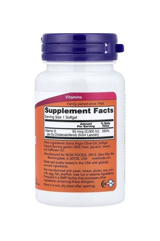 Vitamin D-3 2,000 Iu 120 Softgels