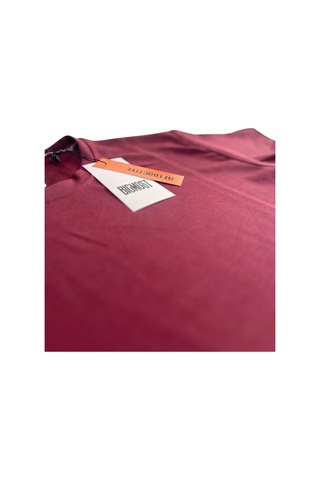 Bigmost Erkek Modal Oysho Kumaş Oversize Tişört Bordo