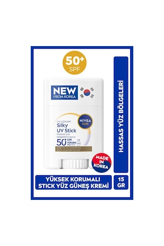 Sun Spf50 Yüksek Güneş Korumalı Stick Yüz Güneş Kremi 15 Gr,hassas Yüz Bölgeleri,kokusuz Formül