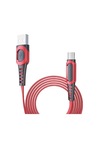 Konfulon Dc01 Süper Hızlı Micro Usb Kablo 1m 2.4a - Kırmızı -