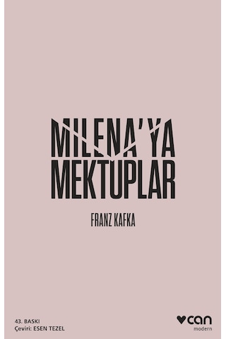 Milena'ya Mektuplar - Franz Kafka - Can Yayınları