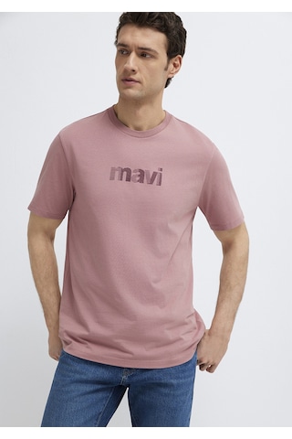 Mavi - Mavi Logo Baskılı Pembe Tişört 0612936-70948