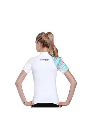 Cressi Shield Lady Beyaz-açık Mavi Rash Guard Xlarge