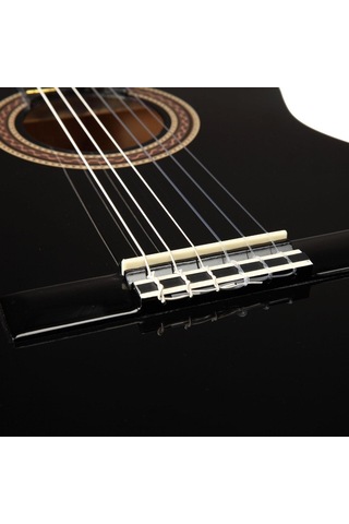 Valencia Vc104tcebk Elektro Klasik Gitar Cutaway Siyah Kesik Kasa - Ekolayzırlı - Sap Çelikli