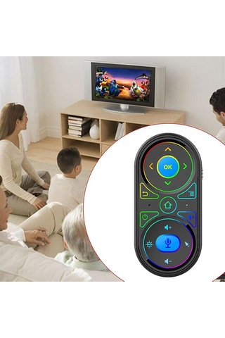 Sesli Uzaktan Kumanda 2.4g Kablosuz Hava Faresi Jiroskop Kontrol