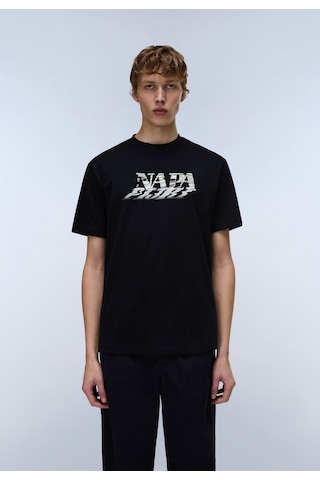 Napapijri S-lodestar Ss Erkek T-shirt-31975 Siyah