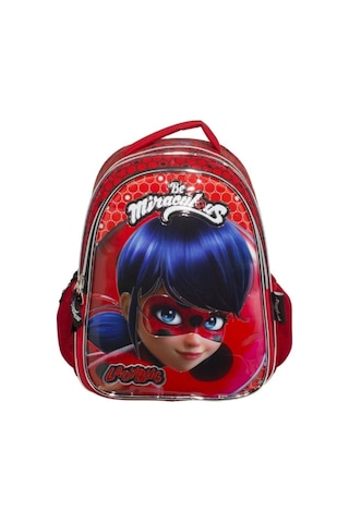 Ladybug Uğur Böceği Kabartmalı Ve Simli İlkokul Çantası Ve Beslenme Çantası Çok Renkli