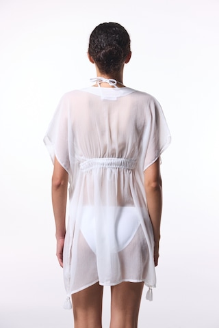 Penti Beyaz Basic Şifon V Yaka Mini Kaftan