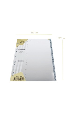 Gen Of Ayraç Seperatör 1 20 Rakamlı 3 Adet Gen 1306