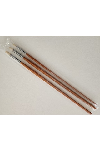 Artifex Naturalis - Doğal Kıl Resim Fırçası- 3'lü Set No: 6,8,10