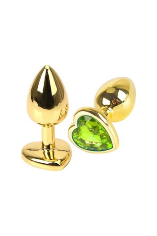 River World Büyük Boy Gold Kalp Mücevherli Çelik A Nal Plug