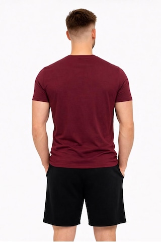 Axxel Erkek Bordo Pamuk Likralı Süprem Kısa Kollu-t-shirt-d230