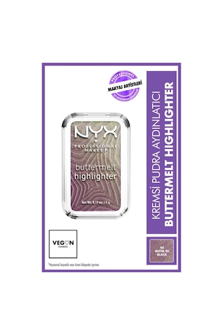 Buttermelt Highlighter Kremsi Pudra Aydınlatıcı - 45 Butta In Black 45