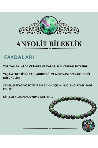Anyolit Doğaltaş Bileklik Diğer