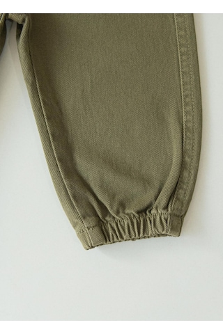 Kitikate Organik Gabardin Bebek Pantolon Yeşil Yeşil