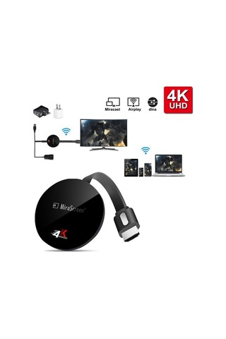 Mirascreen G7 Plus 4K Uhd Görüntü Aktarım Cihazı Uyumlu iOS-Android