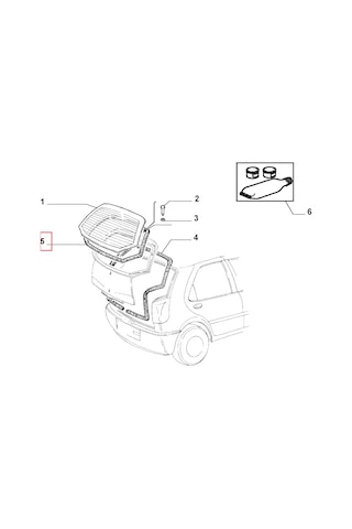 BAGAJ CAM LASTİĞİ FİTİL 02-- PALİO 46810771