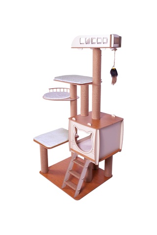Pati Homes Xl Katlı Kedi Oyun Evi Köşk Kedi Tırmalama Evi