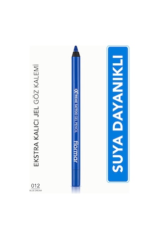 Flormar Mat Kalıcı Göz Kalemi (MAVİ) - Extreme Tattoo Gel Pencil - 012 Blue Dream - 8682536041195