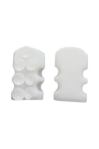 2 Adet 7 Vantuzlu Güçlü Banyo Duş Başlığı Tutacağı Silikon Aparat