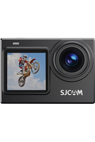 SJCAM SJ6 PRO WiFi 4K60 UHD 24MP 165° Geniş Açı 1000mAh 2”/1.3” Çift Ekranlı Aksiyon Kamerası Siyah