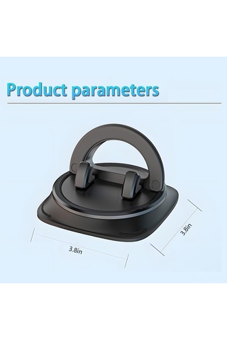 Yifomall Araç İçin 360 Derece Dönebilen, Kaymazsız Abs-silikon Telefon Tutucu - Navigasyon Ve Konuşma İçin Kolay Kurulumlu Siyah Zm-17