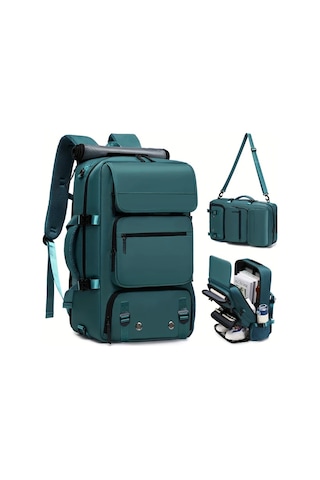 Xuweiwei Küçük Ordu Yeşili Büyük Kapasiteli 16 İnç Dizüstü Taşıyabilen Erkek Kadın Kamp Sırt Çantası Küçük Ordu Yeşili