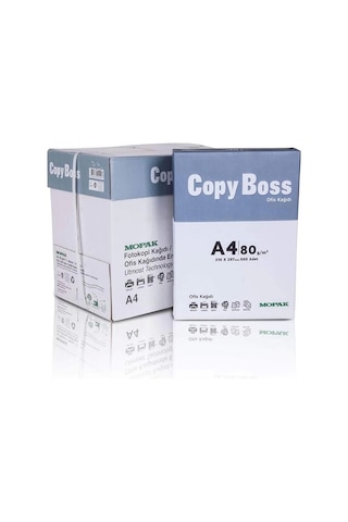 Copy Boss A4 Fotokopi Kağıdı 80gr 5 Paket 2500 Yaprak 1 Koli A4