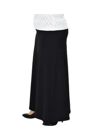 Kadın Kumaş Lastikli Kemer Balık Model Etek Bgl-st04204 Siyah