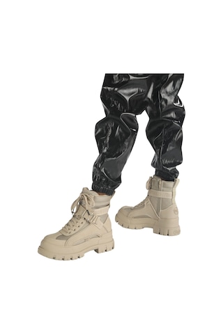 Oxford Klasik Kadın 1622065 Buffalo Aspha Com1 - Vegan Nubuck/nylon - Beige Bej