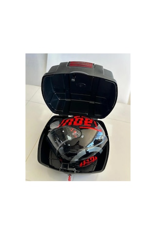 Yamaha Nmax 125 Mkgbox 35 Lt Bagajlı Motorsiklet Çantası Siyah Reflektörlü -arka-motosiklet
