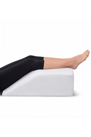 Çok Amaçlı Dinlenme Çalışma Uzanma Yastığı Orta Sert Sünger Ortopedik Bacak Destek Ve Yastığı 61x53x20 Cm Beyaz