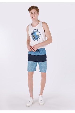 Colin's Colins Slim Fit Baskılı Erkek Mavi Deniz Şortu Cl1064121 Q1.v2 Ble Mavi
