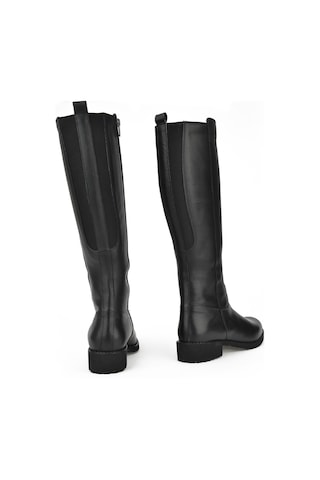 Ziya, Kadın Hakiki Deri Çizme 13319z8011 Siyah