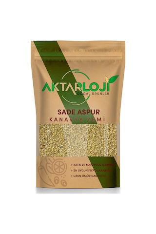 1 Kg Aspur Sade Kanarya Kuş Yemi 1.kalite