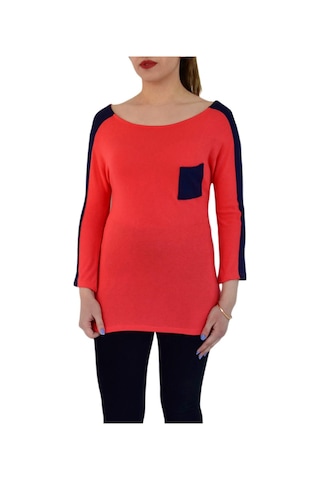 Kadın Kayık Yaka Turuva Kol Sweatshirt Brg-35341 001