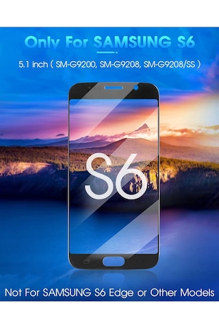 Samsung Uyumlu Galaxy S6 Sm-g920 İçin Lcd Ekran Dokunmatik Aaa Kalite Siyah