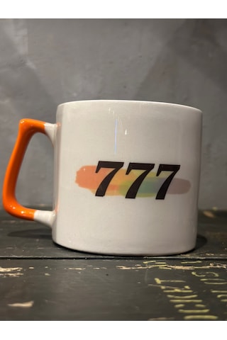 777 Turuncu Tasarım Kupa