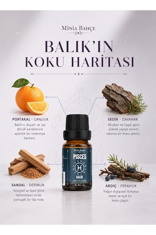 Minia Bahçe Balık Burcu Uçucu Yağ Karışımı 10 ML