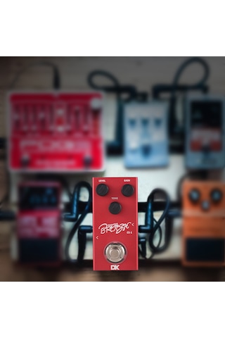 Xindoker Gitar Efekt Pedalı - Geleneksel Distorsiyon, Metal Kasa, 6.35mm Giriş/çıkış, Ton-kazanç-ses Seviyesi Kontrolü, Led Gösterge