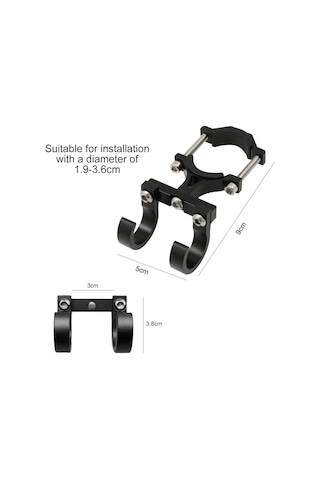 Xbyc 2147 Bisiklet Elektrikli Motosiklet Ve Scooter Alüminyum Gidon Eşya Taşıma Kancası Kırmızı