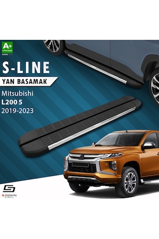 S-dizayn Mitsubishi L200 5 Makyajlı S-line Krom Yan Basamak 203 Cm 2019-2023