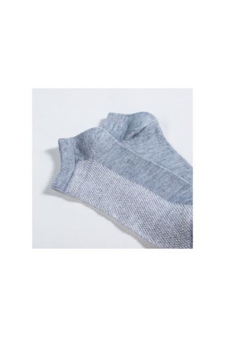 Worthy Socks 12'li Erkek Pamuklu Yıkamalı Gri Sneakers Görünmez Çorap